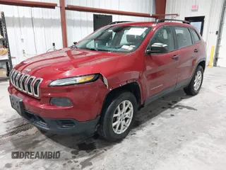 2015 Jeep Cherokee Sport with VIN 1C4PJMAB8FW719652, listed as a IAAI auction lot 41475308 with 247,960 mi miles. Bid and sale history available at carsss.com. Image 2.