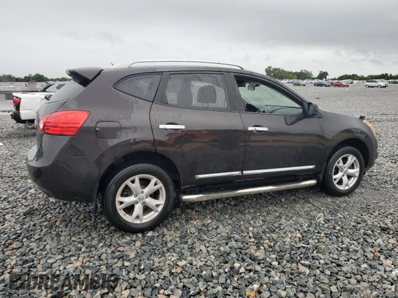2011 Nissan Rogue SV with VIN JN8AS5MT5BW159813, listed as a Copart auction lot 52286965 with 0 mi miles and Salvage Title. Bid and sale history available at carsss.com. Image 3.