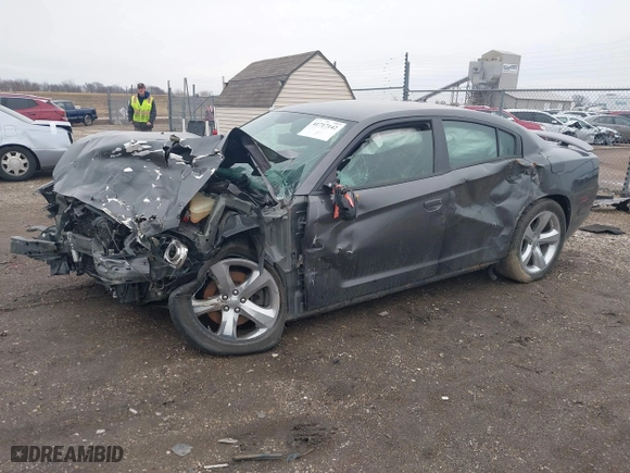 2014 Dodge Charger RT Plus with VIN 2C3CDXCT6EH159466, listed as a IAAI auction lot 41717142 with 104,462 mi miles. Bid and sale history available at carsss.com. Image 18.