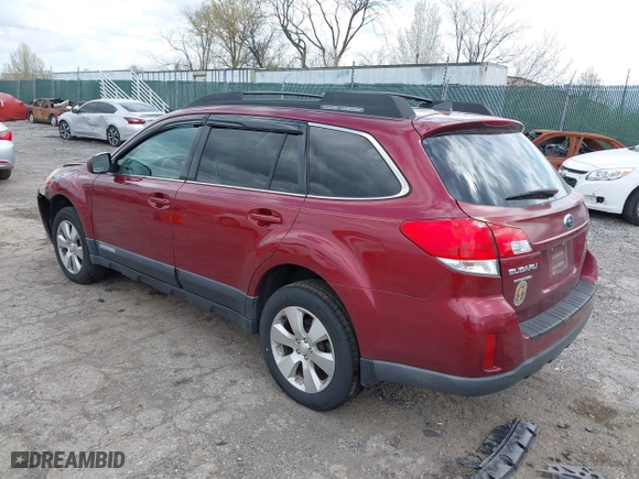 2011 Subaru Outback 3.6R Limited Pwr Moon with VIN 4S4BREKC6B2387854, listed as a IAAI auction lot 41924026 with 160,496 mi miles. Bid and sale history available at carsss.com. Image 3.
