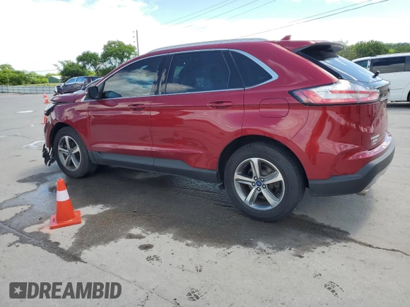 2019 Ford Edge SEL with VIN 2FMPK3J91KBC43725, listed as a Copart auction lot 56749525 with 62,858 mi miles and Salvage title. Bid and sale history available at DreamBid. Image 2.