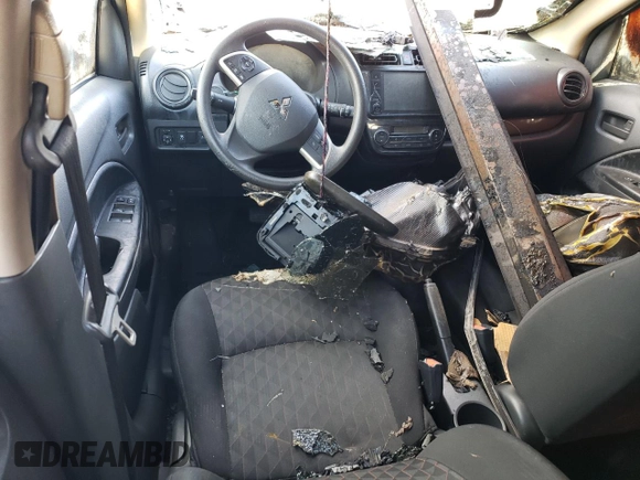 2021 Mitsubishi Mirage ES with VIN ML32AUHJ0MH009267, listed as a Copart auction lot 47106695 with Not provided miles and Salvage title. Bid and sale history available at DreamBid. Image 8.