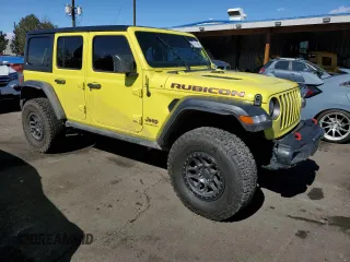 2023 Jeep Wrangler Rubicon with VIN 1C4HJXFN6PW515569, listed as a Copart auction lot 46721135 with 9,114 mi miles and Salvage title. Bid and sale history available at DreamBid. Image 4.