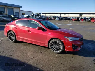 2019 Acura ILX w/Premium/A-Spec Pkg with VIN 19UDE2F83KA010631, listed as a Copart auction lot 43829033 with 64,592 mi miles. Bid and sale history available at carsss.com. Image 4.