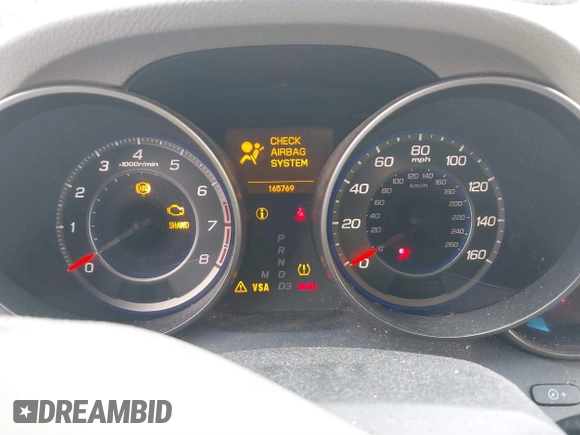 2008 Acura MDX Tech/Pwr Tail Gate with VIN 2HNYD28668H550767, listed as a IAAI auction lot 41460701 with 165,769 mi miles. Bid and sale history available at carsss.com. Image 7.