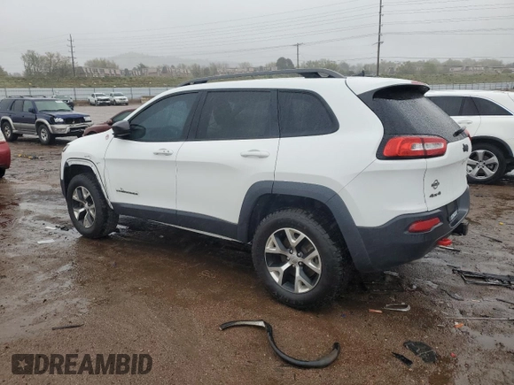 2017 Jeep Cherokee Trailhawk with VIN 1C4PJMBS1HW622388, listed as a Copart auction lot 54990075 with 101,437 mi miles and Salvage title. Bid and sale history available at DreamBid. Image 2.