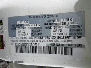 2011 Mazda CX-9 Grand Touring with VIN JM3TB2DA8B0301776, listed as a IAAI auction lot 41582526 with 233,661 mi miles. Bid and sale history available at carsss.com. Image 9.