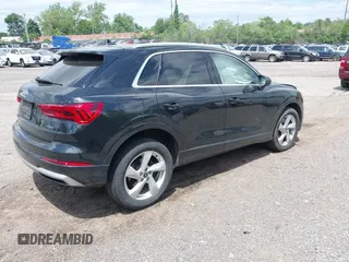 2022 Audi Q3 Premium with VIN WA1AUCF37N1031270, listed as a IAAI auction lot 42297083 with 36,620 mi miles and . Bid and sale history available at DreamBid. Image 4.
