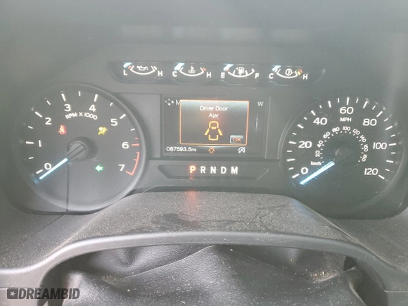 2018 Ford F-150 XL with VIN 1FTEX1EP2JKF41649, listed as a Copart auction lot 49607915 with 87,593 mi miles and Salvage Title. Bid and sale history available at carsss.com. Image 9.
