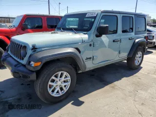 2023 Jeep Wrangler Sport S with VIN 1C4HJXDG5PW623797, listed as a Copart auction lot 66359625 with 16,518 mi miles and Salvage title. Bid and sale history available at DreamBid. Image 1.