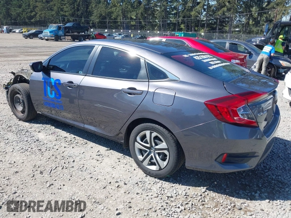2017 Honda Civic Sedan LX with VIN 2HGFC2F58HH574855, listed as a IAAI auction lot 42058279 with 89,442 mi miles. Bid and sale history available at carsss.com. Image 3.