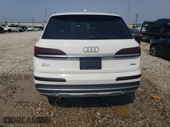2020 Audi Q7 Premium with VIN WA1AXAF79LD010379, listed as a Copart auction lot 64861994 with 74,167 mi miles and Salvage Title. Bid and sale history available at carsss.com. Image 6.