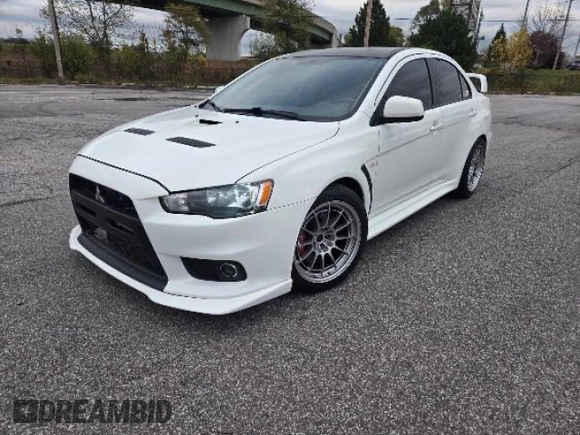 2010 Mitsubishi Lancer Evolution GSR with VIN JA32W8FV3AU021698, listed as a Copart auction lot 80026994 with 10,075 mi miles and Clean Title. Bid and sale history available at DreamBid. Image 2.
