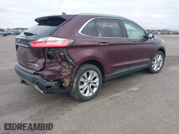 2020 Ford Edge Titanium z VIN 2FMPK4K91LBB56297, wystawiony jako IAAI lot #41938896 z przebiegiem 79 875 mil mil oraz . Historia ofert i sprzedaży dostępna na DreamBid. Obrazek 4.