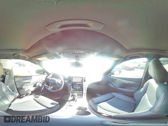 2020 Infiniti Q50 Red Sport 400 with VIN JN1FV7AR6LM660612, listed as a Copart auction lot 86182594 with 82,737 mi miles and Salvage Title. Bid and sale history available at carsss.com. Image 12.