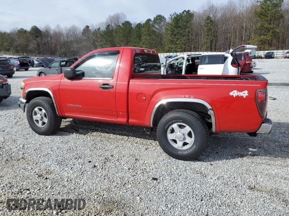 2005 GMC Canyon SL Z85 with VIN 1GTDT146958253002, listed as a Copart auction lot 43183765 with 181,375 mi miles and Salvage Title. Bid and sale history available at carsss.com. Image 2.