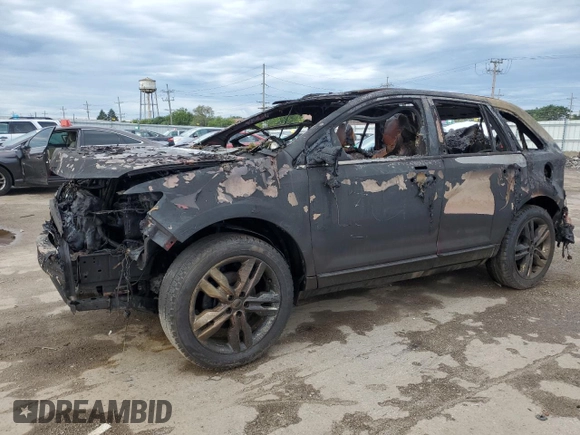 2012 Ford Edge Limited with VIN 2FMDK3KC9CBA48003, listed as a Copart auction lot 69063164 with 0 mi miles and Salvage Title. Bid and sale history available at carsss.com. Image 1.