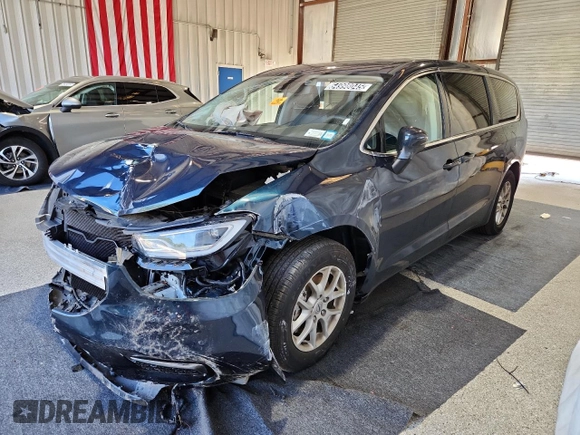 2023 Chrysler Pacifica Touring L с VIN 2C4RC1BG9PR596952, выставлен на аукционе Copart как лот 64998045 с пробегом 58 775 миль миль и На запчасти • Non repairable. История ставок и продаж доступна на DreamBid. Изображение 1.
