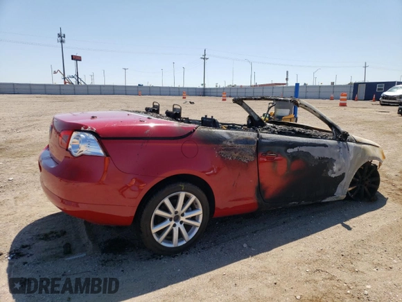 2009 Volkswagen Eos Komfort with VIN WVWBA71F39V016467, listed as a Copart auction lot 78159974 with Not provided miles and Salvage title. Bid and sale history available at DreamBid. Image 3.