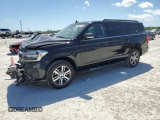2024 Ford Expedition Max XLT with VIN 1FMJK1H85REA03549, listed as a Copart auction lot 49989325 with 44,166 mi miles and Salvage Title. Bid and sale history available at DreamBid. Image 1.
