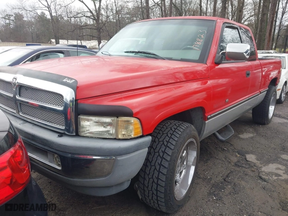 1995 Dodge Ram 1500 with VIN 3B7HC13Z7SM178823, listed as a IAAI auction lot 41693379 with 202,303 mi miles. Bid and sale history available at carsss.com. Image 2.