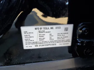 2023 Tesla Model S with VIN 5YJSA1E5XPF519570, listed as a Copart auction lot 80573863 with Not provided miles and Salvage title. Bid and sale history available at DreamBid. Image 14.