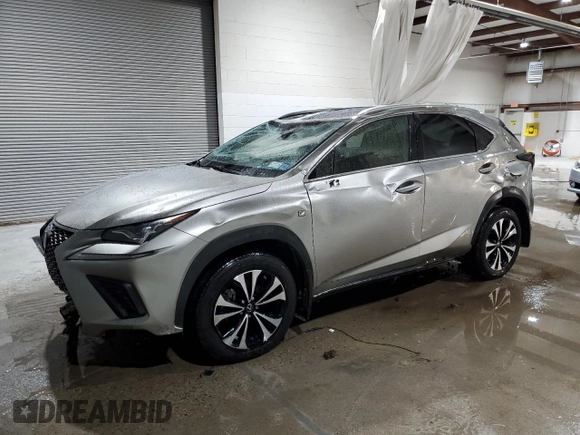 2021 Lexus NX with VIN JTJSARDZ7M2239362, listed as a Copart auction lot 45025115 with 48,509 mi miles and Salvage Title. Bid and sale history available at carsss.com. Image 1.