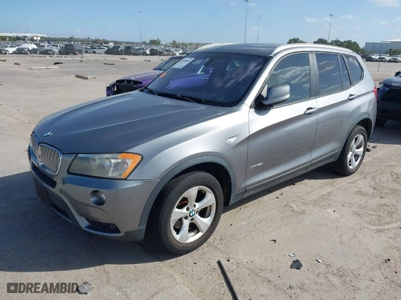 2011 BMW X3 28i with VIN 5UXWX5C54BL708293, listed as a IAAI auction lot 40709896 with 68,134 mi miles. Bid and sale history available at carsss.com. Image 2.