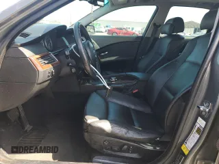 2007 BMW 5 Series 525i with VIN WBANE53547CW67591, listed as a Copart auction lot 57466285 with 178,700 mi miles and Salvage title. Bid and sale history available at DreamBid. Image 7.