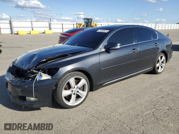 2008 Lexus GS 350 with VIN JTHBE96S980040174, listed as a Copart auction lot 51980625 with 145,168 mi miles and Salvage Title. Bid and sale history available at carsss.com. Image 1.
