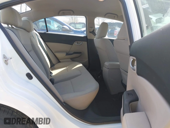 2015 Honda Civic Sedan LX with VIN 19XFB2F50FE238935, listed as a IAAI auction lot 42045674 with 56,553 mi miles. Bid and sale history available at carsss.com. Image 8.