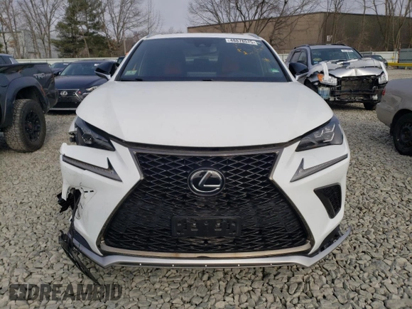 2020 Lexus NX with VIN JTJSARDZ6L2233325, listed as a Copart auction lot 48878575 with 0 mi miles and Salvage Title. Bid and sale history available at carsss.com. Image 5.