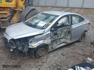 2014 Hyundai Accent GLS with VIN KMHCT4AE5EU597325, listed as a IAAI auction lot 42005445 with 1 mi miles. Bid and sale history available at carsss.com. Image 16.