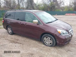 2007 Honda Odyssey EX-L with VIN 5FNRL38677B439359, listed as a IAAI auction lot 42014504 with 175,114 mi miles. Bid and sale history available at carsss.com. Image 1.