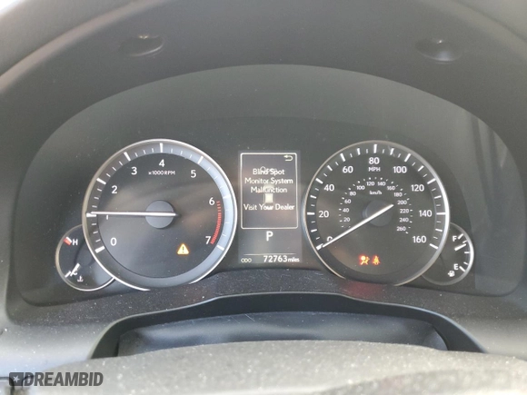2017 Lexus ES with VIN 58ABK1GG0HU044312, listed as a Copart auction lot 50384505 with 72,763 mi miles and Salvage Title. Bid and sale history available at carsss.com. Image 9.