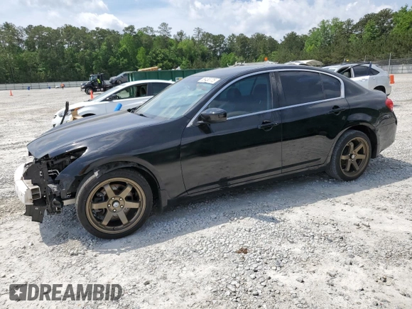 2012 Infiniti G25 Journey with VIN JN1DV6AP2CM812367, listed as a Copart auction lot 55430775 with 120,256 mi miles and Salvage title. Bid and sale history available at DreamBid. Image 1.