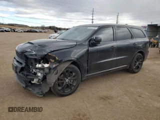 2019 Dodge Durango R/T with VIN 1C4SDJCT7KC632018, listed as a Copart auction lot 88491245 with 90,248 mi miles and Salvage Title. Bid and sale history available at carsss.com. Image 1.