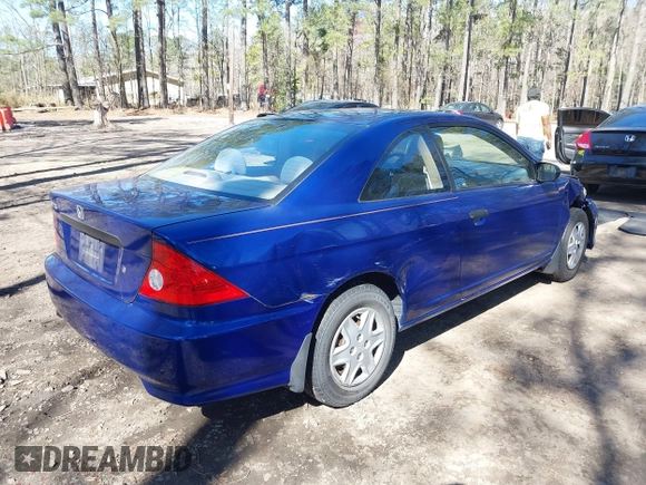 2005 Honda Civic Cpe VP SSRS with VIN 1HGEM22315L014462, listed as a IAAI auction lot 41821827 with 161,394 mi miles. Bid and sale history available at carsss.com. Image 4.