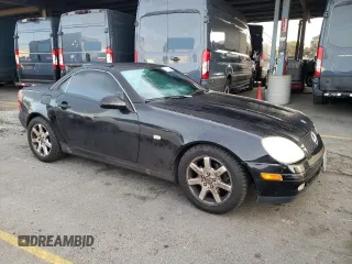 1998 Mercedes-Benz SLK-Class with VIN WDBKK47F5WF021225, listed as a Copart auction lot 78229924 with 134,482 mi miles and Salvage Title. Bid and sale history available at carsss.com. Image 4.