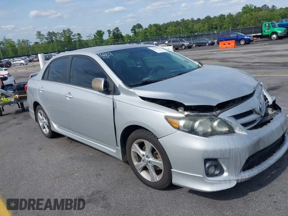 2013 Toyota Corolla L with VIN 5YFBU4EE7DP133536, listed as a IAAI auction lot 42067296 with 217,372 mi miles. Bid and sale history available at carsss.com. Image 1.