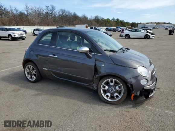 2017 FIAT 500 Lounge z VIN 3C3CFFCR9HT671517, wystawiony jako Copart lot #53749195 z przebiegiem Nie podano mil oraz Szkoda całkowita • Salvage title. Historia ofert i sprzedaży dostępna na DreamBid. Obrazek 4.