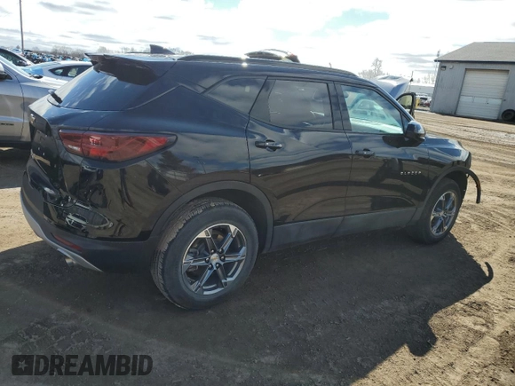 2023 Chevrolet Blazer LT with VIN 3GNKBHR49PS122308, listed as a Copart auction lot 49988235 with 16,654 mi miles and Salvage title. Bid and sale history available at DreamBid. Image 3.