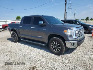 2017 Toyota Tundra Limited with VIN 5TFHW5F16HX677541, listed as a Copart auction lot 61197495 with 50,140 mi miles and Salvage title. Bid and sale history available at DreamBid. Image 4.