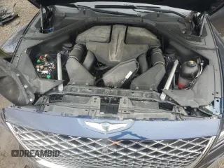 2023 Genesis GV80 with VIN KMUHCESCXPU120743, listed as a Copart auction lot 55306585 with 48,913 mi miles and Salvage title. Bid and sale history available at DreamBid. Image 12.