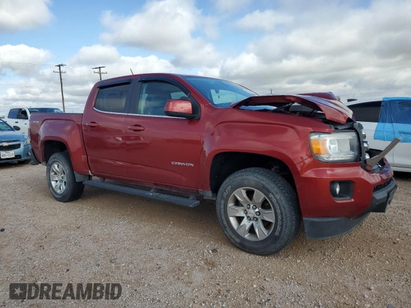 2016 GMC Canyon 4WD SLE with VIN 1GTG6CE32G1262835, listed as a Copart auction lot 55734815 with 67,874 mi miles and Salvage title. Bid and sale history available at DreamBid. Image 4.