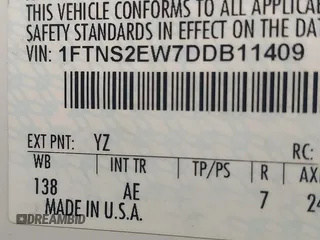 2013 Ford Econoline Cargo Commercial with VIN 1FTNS2EW7DDB11409, listed as a IAAI auction lot 41479914 with 216,048 mi miles and . Bid and sale history available at carsss.com. Image 9.