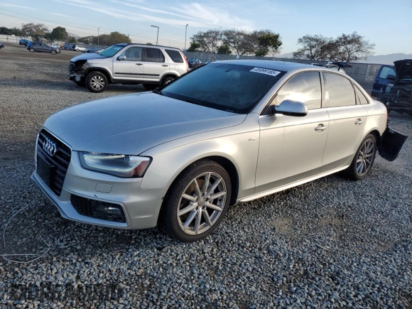 2014 Audi A4 Premium Plus with VIN WAUEFAFL4EN024885, listed as a Copart auction lot 45999165 with 111,959 mi miles and Salvage Title. Bid and sale history available at carsss.com. Image 1.
