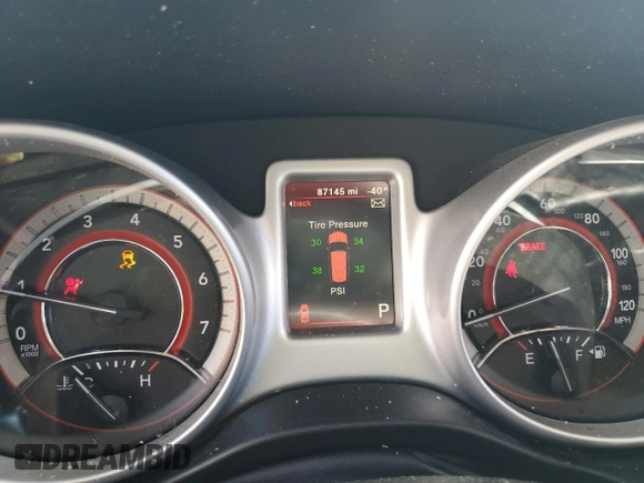 2017 Dodge Journey SXT with VIN 3C4PDCBB8HT566232, listed as a Copart auction lot 44780815 with 87,145 mi miles and Salvage Title. Bid and sale history available at DreamBid. Image 9.