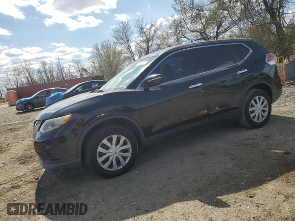 2014 Nissan Rogue SV with VIN 5N1AT2MV1EC827052, listed as a Copart auction lot 50398795 with 119,514 mi miles and Salvage Title. Bid and sale history available at DreamBid. Image 1.