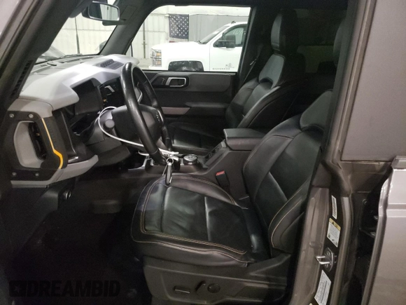 2022 Ford Bronco with VIN 1FMEE5DPXNLA75365, listed as a Copart auction lot 46787885 with 24,676 mi miles and Salvage Title. Bid and sale history available at DreamBid. Image 7.